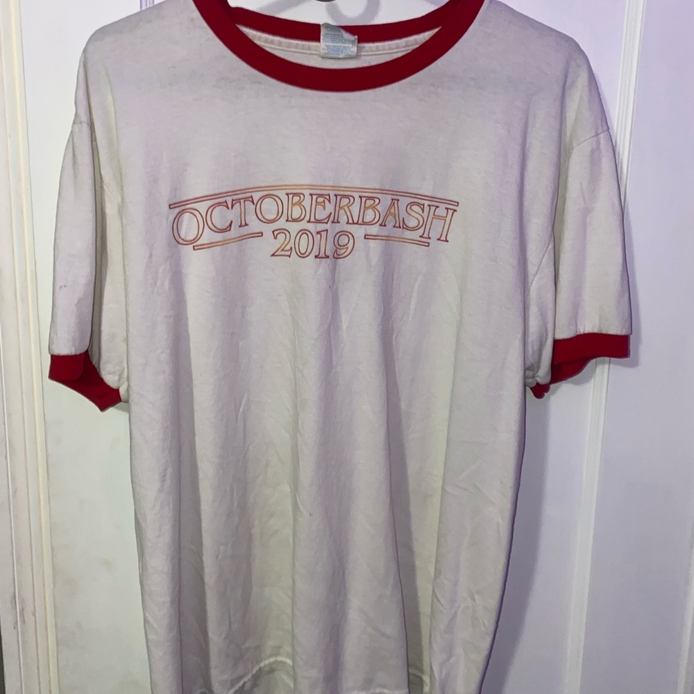Vintage Style Ringer T-Shirt Octoberbash 2019
